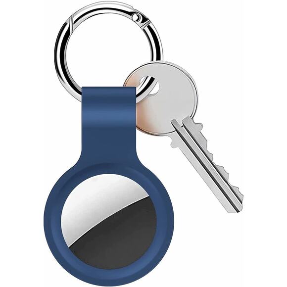 3 Pcs AirTag Silicone Holder Case Cover Airtags Tracker Keychain Sleeve Shell - Picture 4 of 9